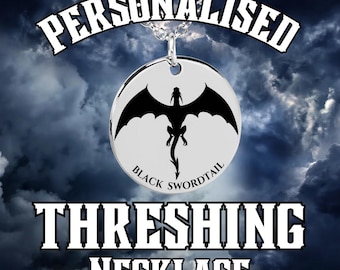 Personalized Fourth Wing Threshing Necklace: Dragon Keepsake