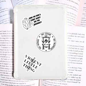 Fourth Wing Stickers, Iron Flame Stickers, Xaden Riorson Stickers, Fantasy Book Stickers, Fourth Wing Sticker Pack, Romatasy Stickers