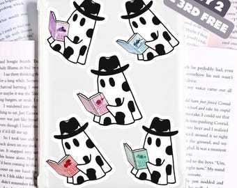 Pegatinas de Chestnut Springs, Libros de Chestnut Springs, Lectura de fantasmas vaqueros, Pegatina de romance vaquero, Pegatina de fantasma vaquero, Novio de libro vaquero