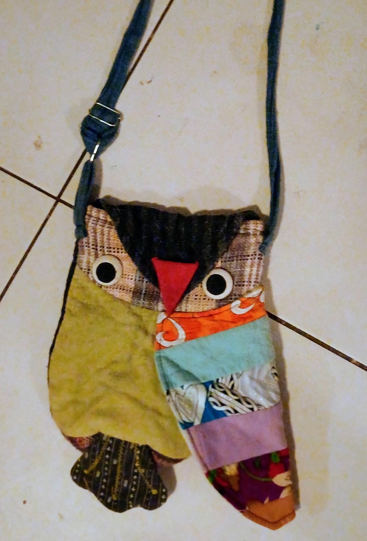 Patchwork Owl Over the Shoulder Bag