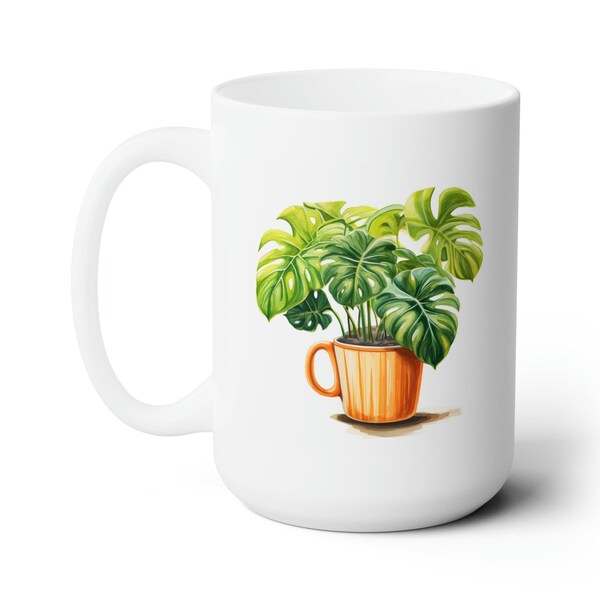 Indoor Plants Lover, Plant Parent, Green Thumb Gift, Ceramic Mug 15oz