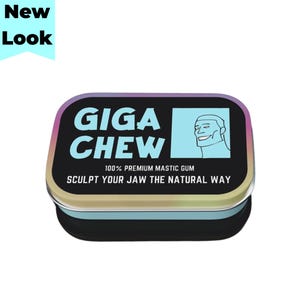 Giga Chew Natural Mastic Gum: Jawline Toning, Fresh Breath (30g)