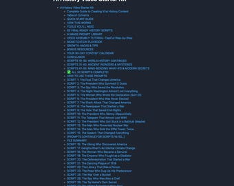 AI History Video Scripts & Prompts | Viral Content Creator Kit (Digital Download)