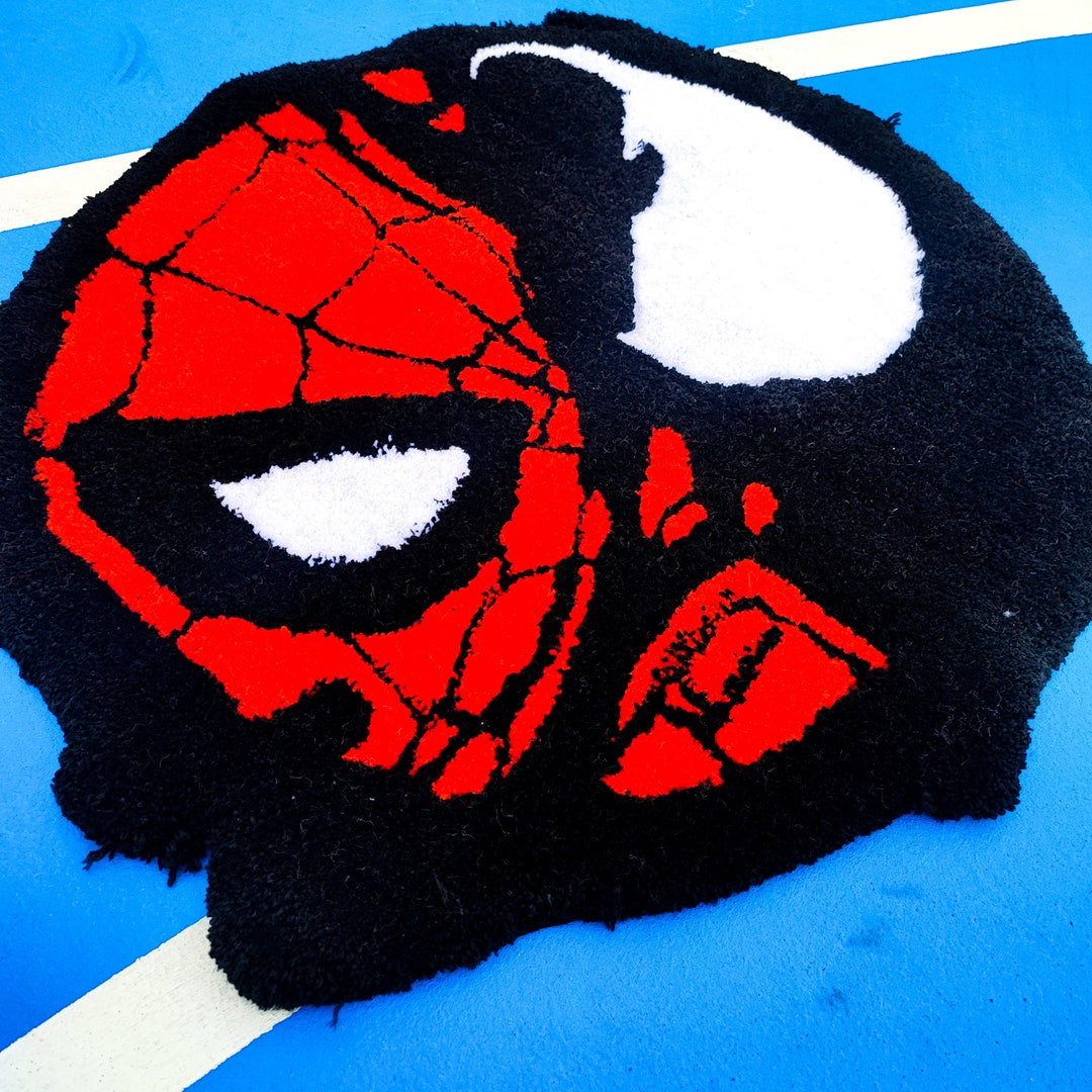 Spiderman and Venom Rug,marvel Rug,tufted Rug,nursery Rug,area Rug ...