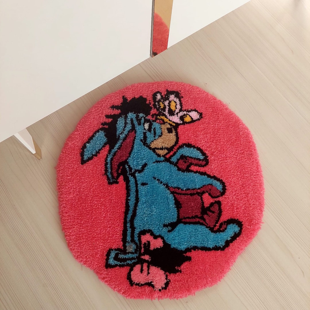 Winnie the Pooh Rug,tufted Rug,round Rug,gift for Kids,handame Rug,kids ...