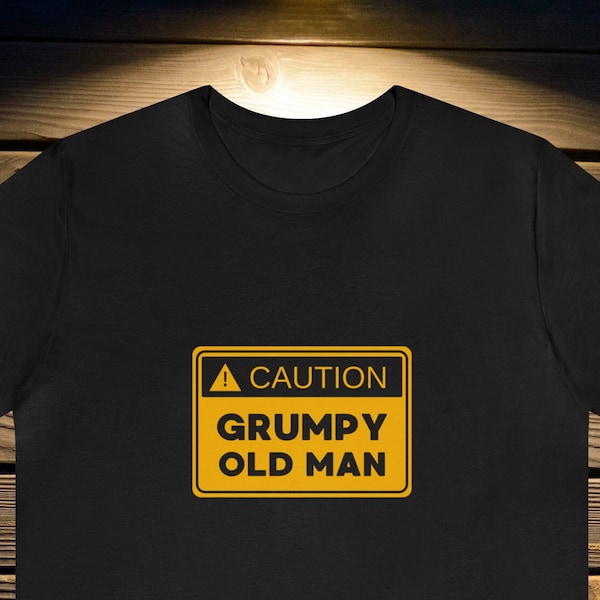 Chagrijnig oude man shirt-grappig ouderen shirt-ouderdom gag cadeau voor opa shirt-70e verjaardagscadeau