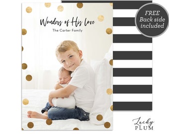 Christmas Photo Card / Holiday Photo Card / Modern Holiday Card / Printable Holiday Card / Christmas Card / Holiday Card