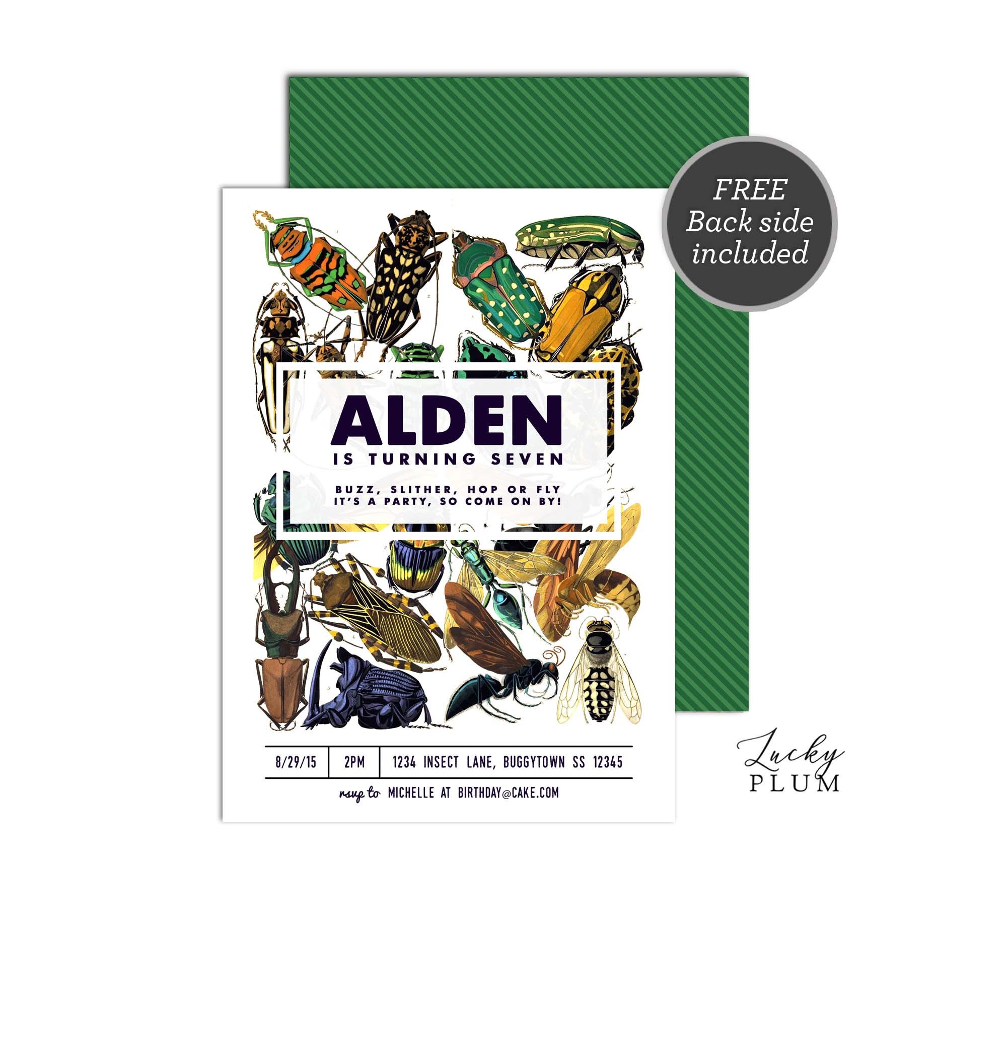 Insect Favor Tag / Bug Gift Tag / Beetle Thank You Tag / Etsy España