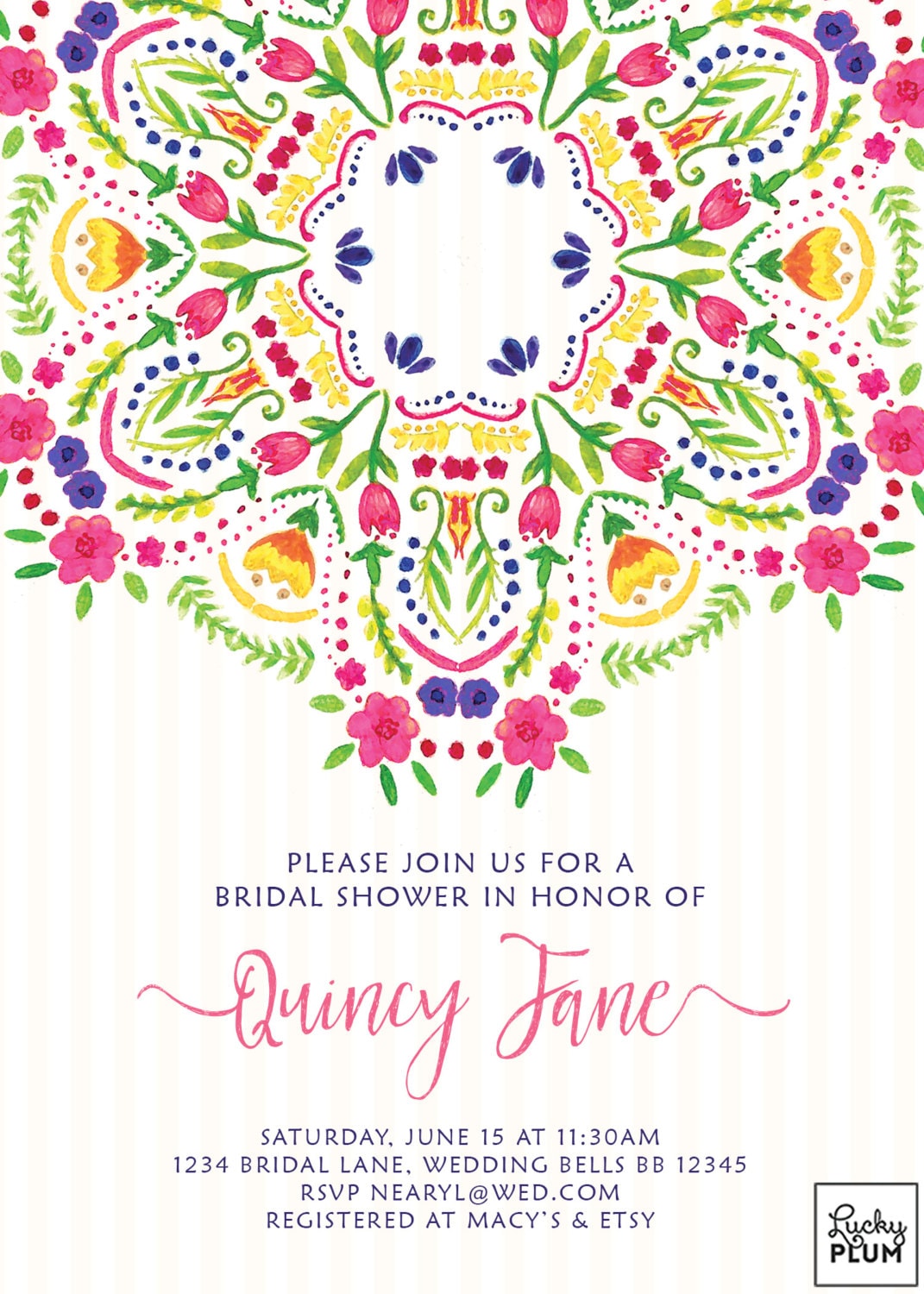 Fiesta Bridal Shower Invitation / Fiesta Engagement Invitation Etsy