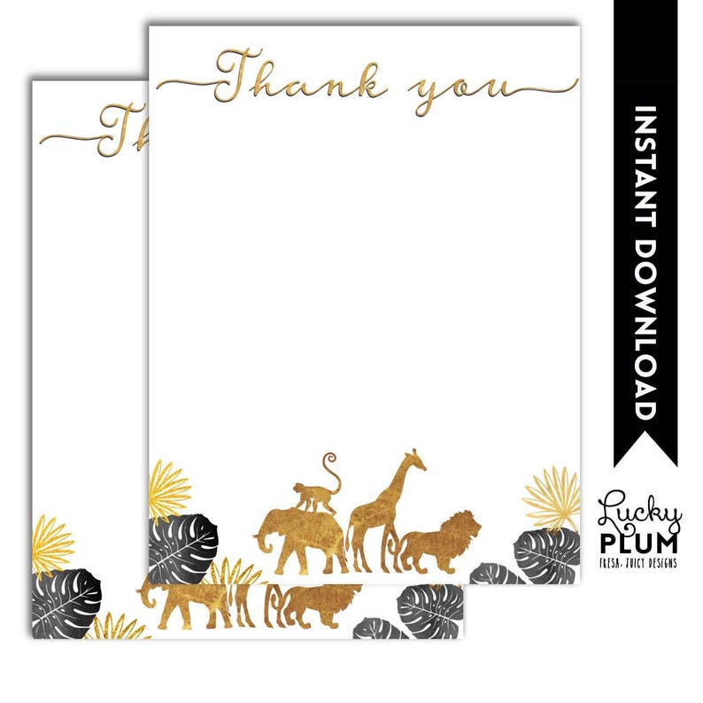 safari tent cards