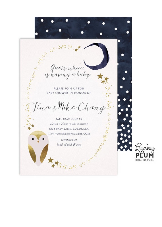 etsy baby shower invitations