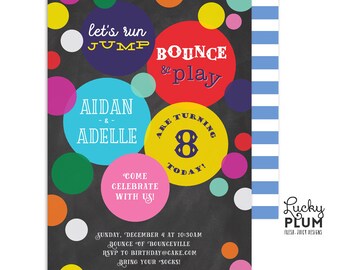 Jump Party Invitation / Jump Birthday Invitation / Trampoline Birthday Invitation / Bounce House Birthday Invitation / *Digital Invite