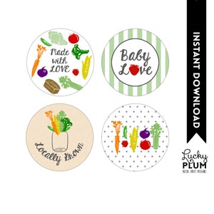 Locally Grown Baby Shower Invitation / Farmer's Market Invite / Fruit Vegetable Invite / Couple Baby Shower Invite / Digital file image 3