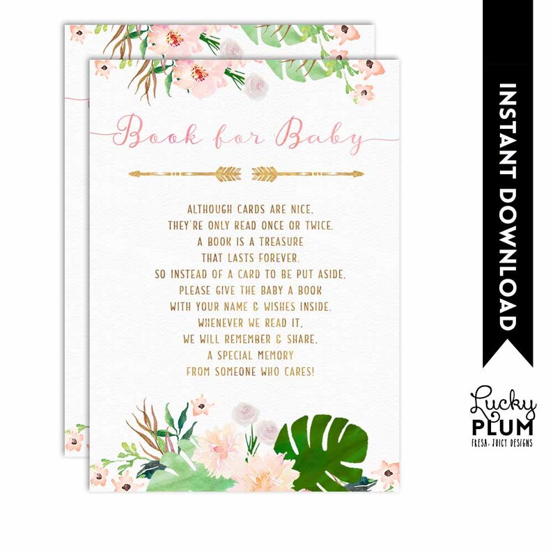 Girl Safari Advice for Parent-to-be / Pink Gold Jungle Advice for Parent-to-be / Floral Animals Baby Shower Games / DIY Printable SF05 image 6