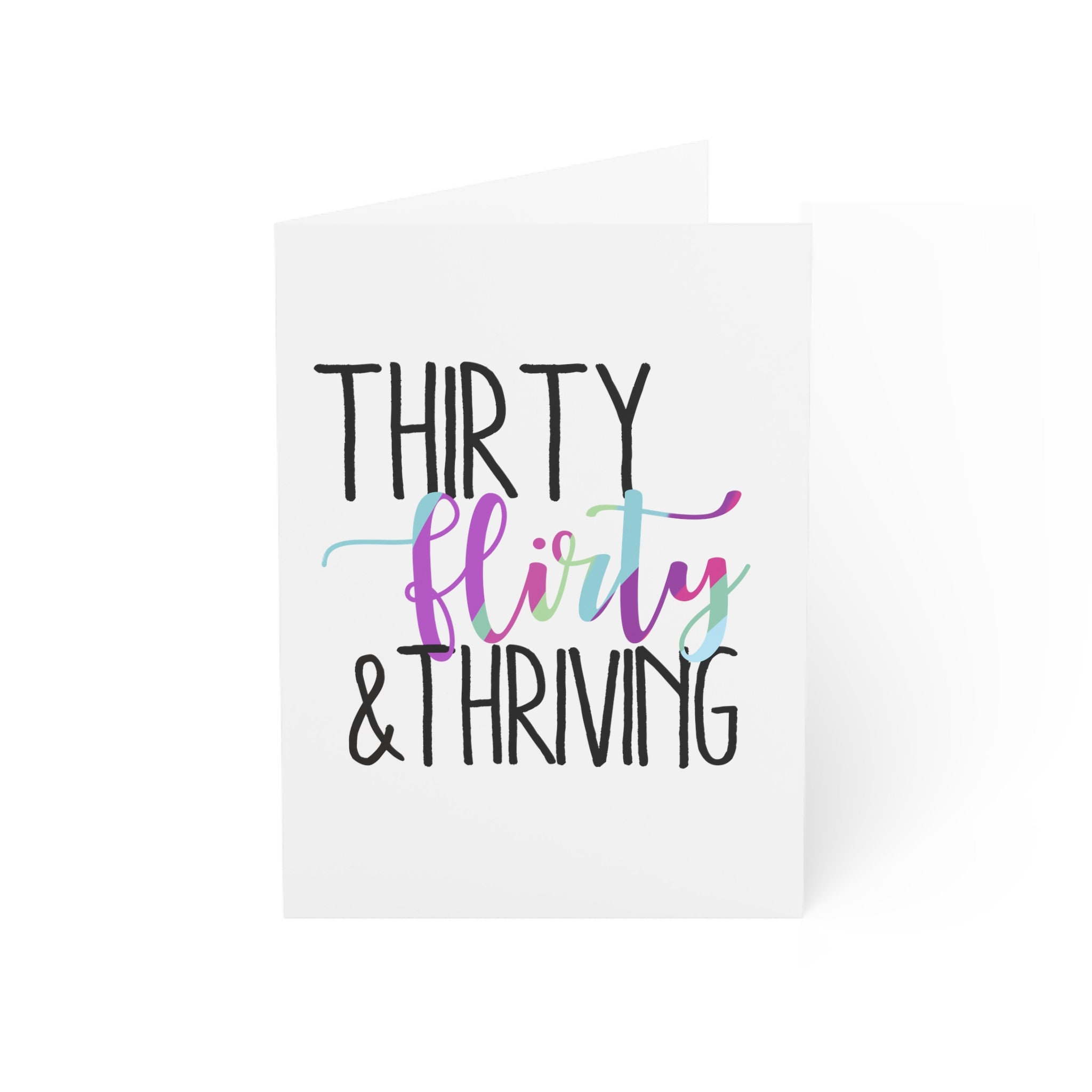 30 Flirty and Thriving 30th Birthday Card 13 Going on 30 Birthday Card ...
