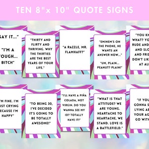 30 Flirty & Thriving Editable 30th Birthday Party Bundle- 13 GOING ON ...