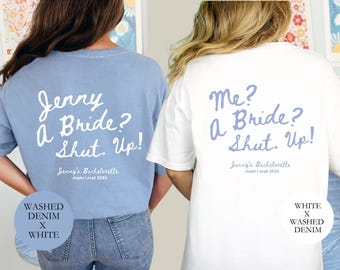 Personalized Princess Diaries Bachelorette Party Comfort Colors Shirt Customizable Mia Thermopolis Custom Gift y2k Me, A Bride? Genovia Tee