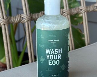 Funny shower gel, Body wash "Wash your ego", body care gift