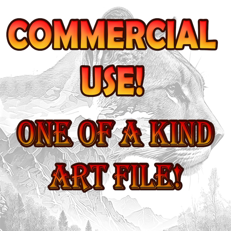 Bison and Mountain Scene Laser Engraving, Nature Wildlife Art, Detailed