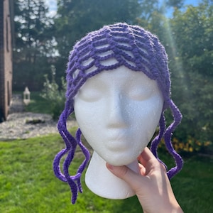 purple jellyfish hat
