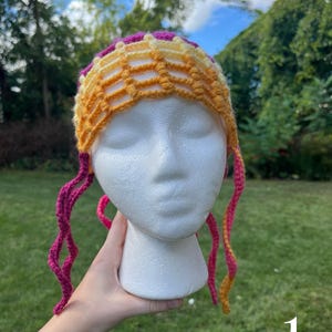 rainbow sherbet jellyfish hat
