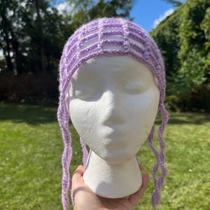 lavender jellyfish hat