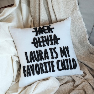 Almohada bordada personalizada para el Día de la Madre, idea de regalo para mamá, almohada de aguja perforada, regalo para abuela, Día de la Madre, regalo divertido para mamá
