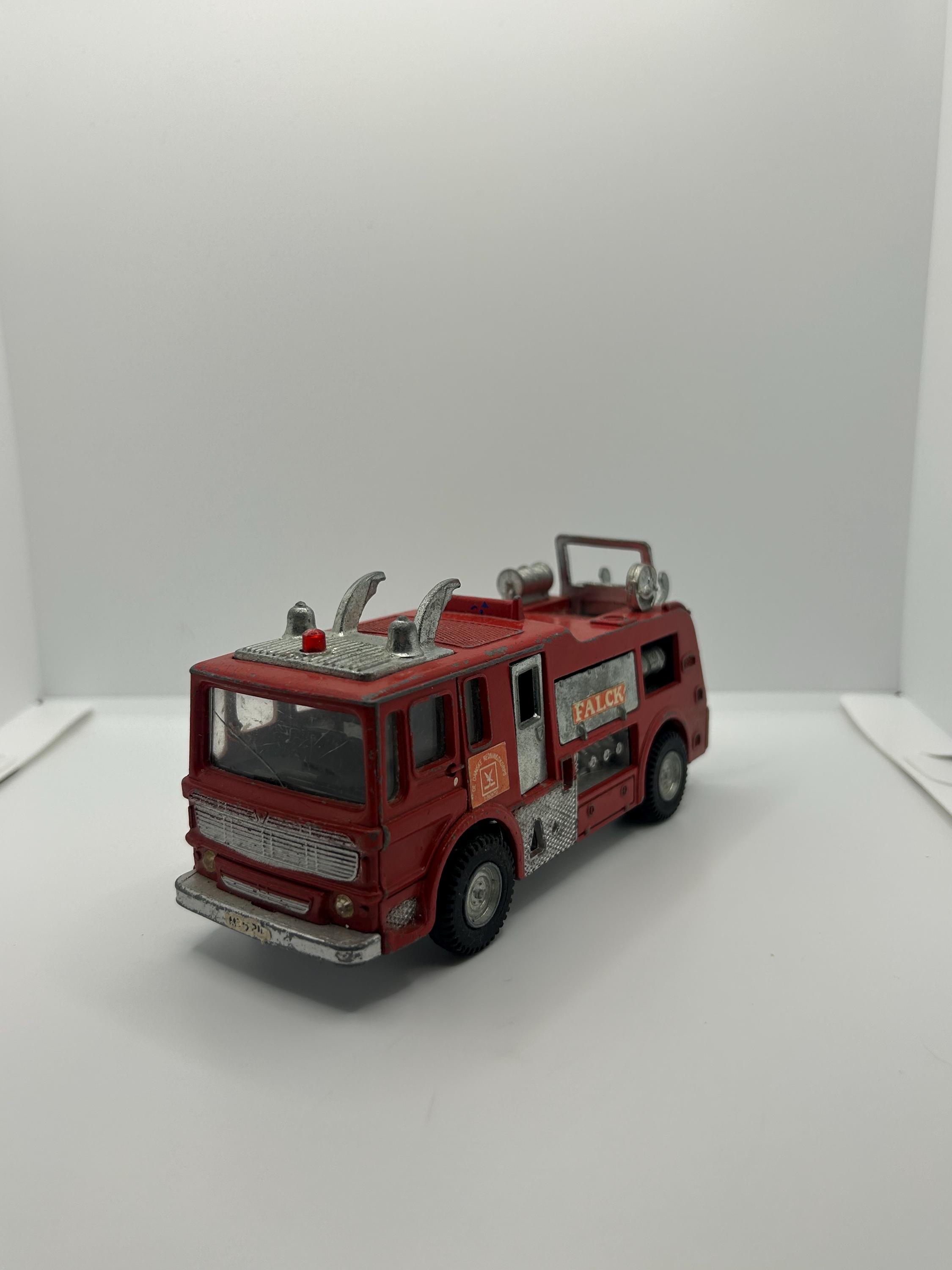 ANCIENNE DINKY TOYS 276 POMPIER AIRPORT FIRE TENDER + Boîte d'origine