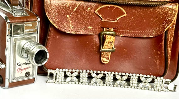 Mid-Century Modern Rhinestone Bracelet - image 6