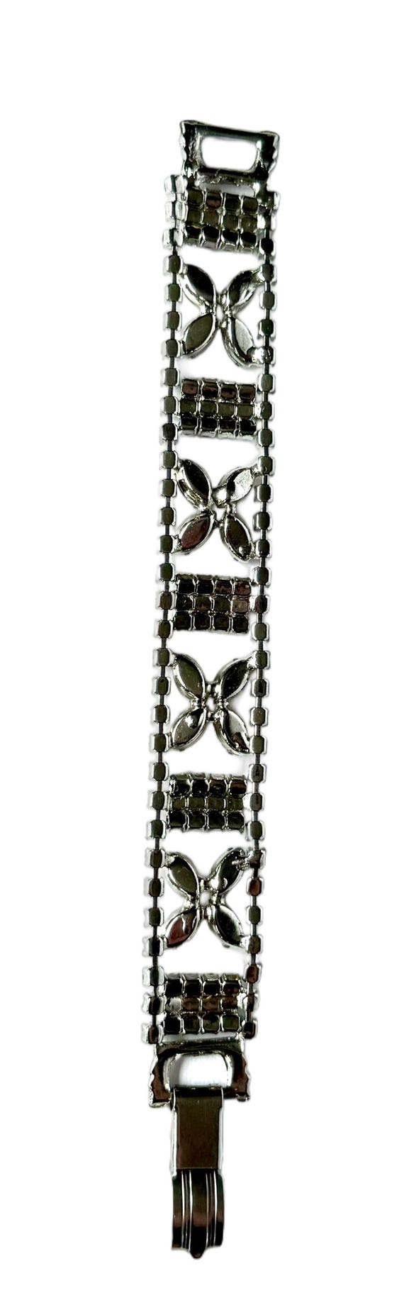 Mid-Century Modern Rhinestone Bracelet - image 3