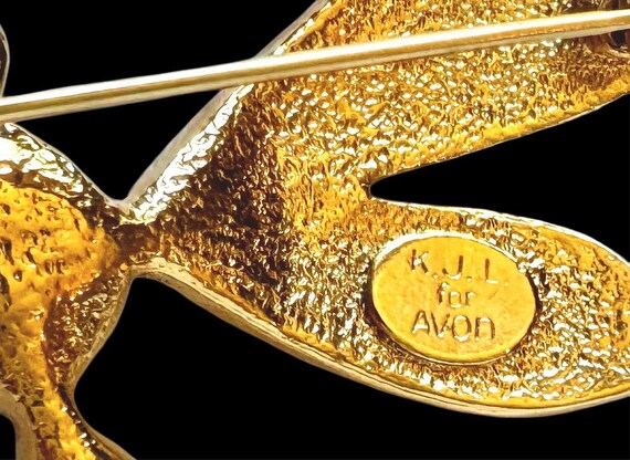 Vintage Dragonfly Brooch Signed by Kenneth J Lang View 4