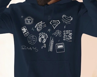 AJR The Maybe Man Hoodie | Song Titles | 2023 Album | Tour Merch