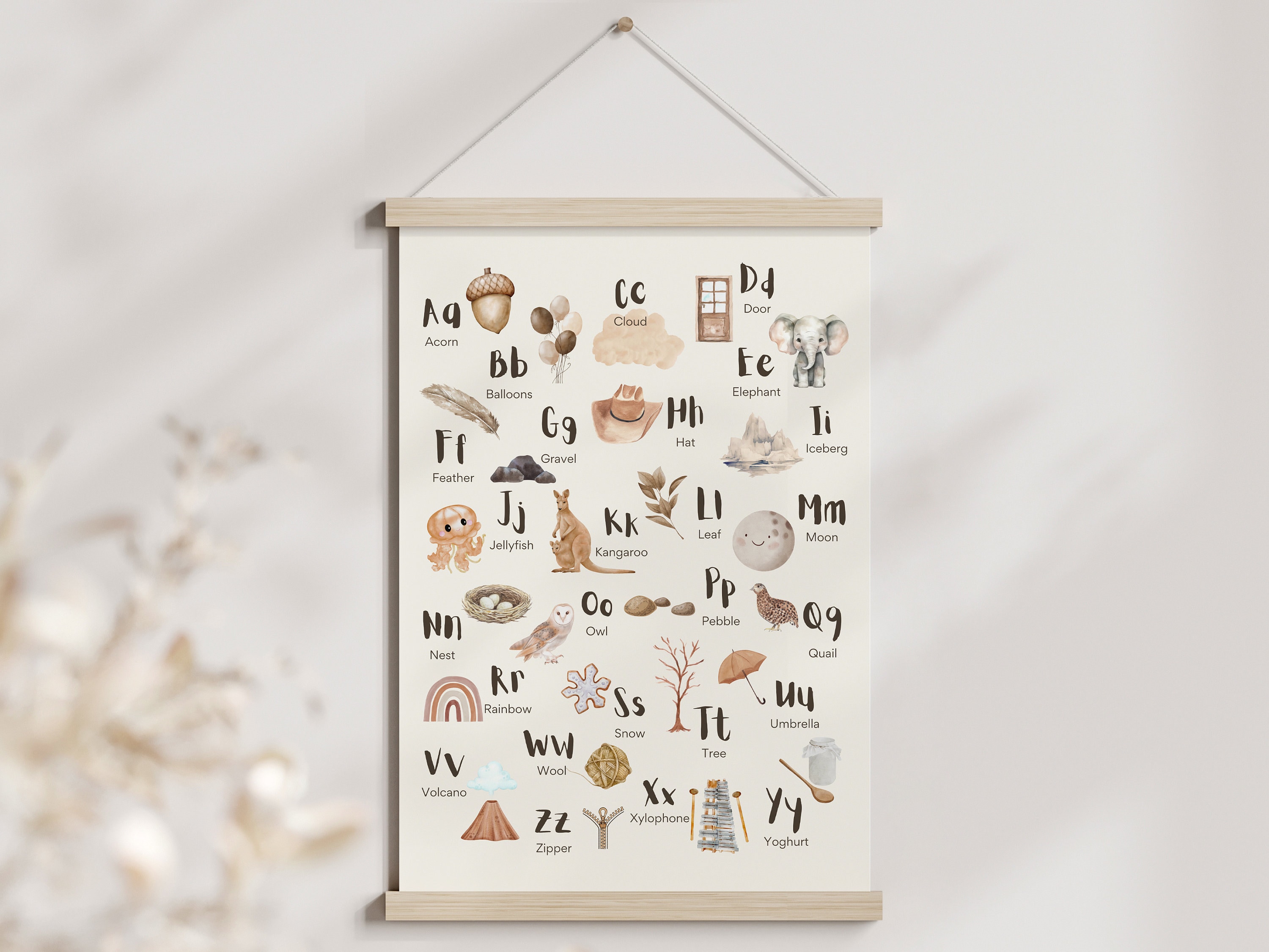 ABCD Poster | Gender Neutral Nursery | Alphabet Poster | Alphabet Kids ...