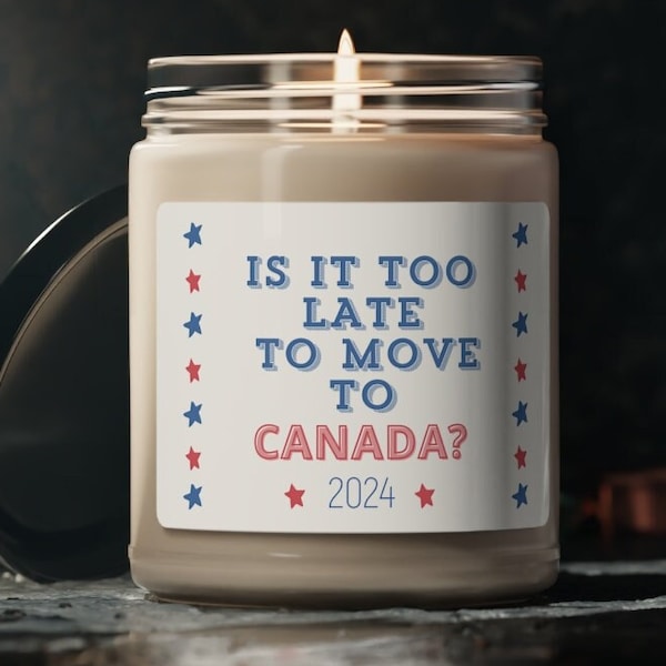 Bougie Canada 2024, bougie politique drôle pour républicains démocrates, cadeau d'élection présidentielle, humour politique