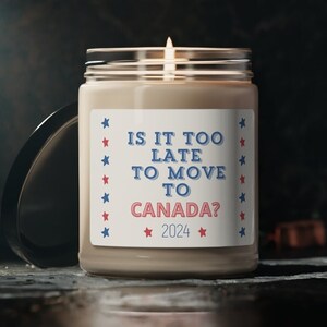 Canada 2024 Candle , Funny Political Candle for Democrats Republicans, Presidential Election Gift, Political Humor