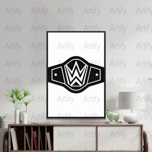 Wrestling Belt SVG, Wrestling Belt Vector Cutting files for Silhouette Cameo, ScanNcut, for Commercial use, Instant Download, Sports SVG image 3