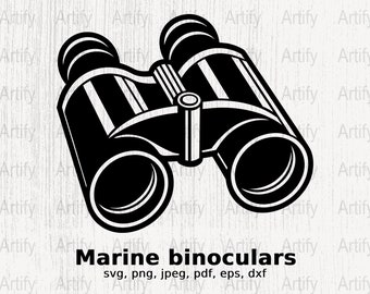 Marine Binoculars SVG, Marine Binoculars Circut, Marine Binoculars vector file,  Nautical Wall Art, Maritime Decor, Marine binoculars PNG,