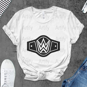 Wrestling Belt SVG, Wrestling Belt Vector Cutting files for Silhouette Cameo, ScanNcut, for Commercial use, Instant Download, Sports SVG image 2