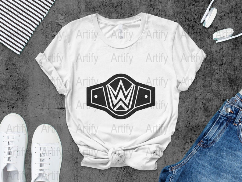 Wrestling Belt SVG, Wrestling Belt Vector Cutting files for Silhouette Cameo, ScanNcut, for Commercial use, Instant Download, Sports SVG image 2