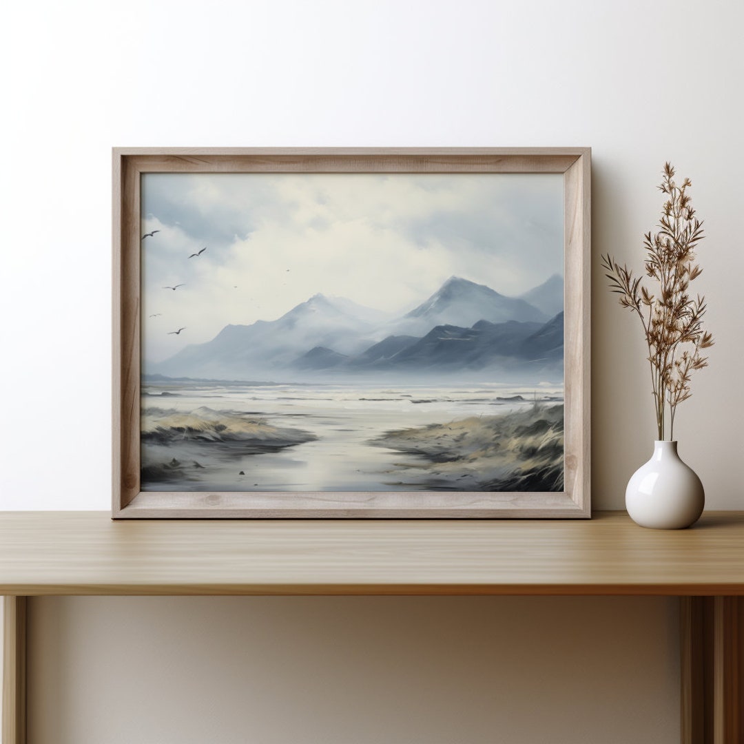 Mountain Landscape Art Print Coastal Mountain Range digital Download mountain-landscape-art-print-coastal-mountain-range-digital-download
