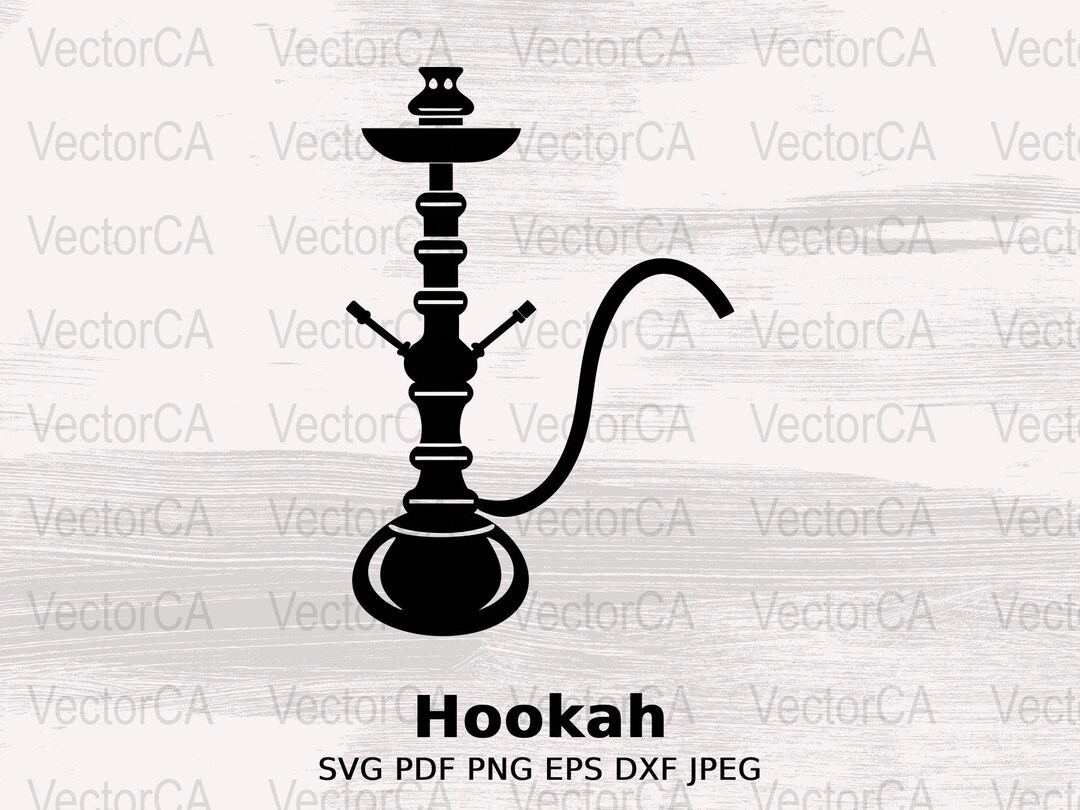Hookah Pipe SVG Instant Digital Download, Silhouette Cameo, Scanncut