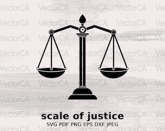 Imagen SVG de balanza de justicia, descarga digital, ilustración