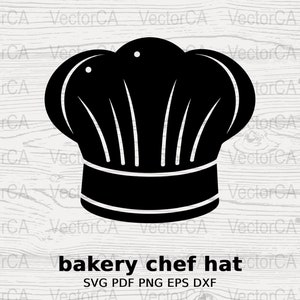 Bakery Chef Hat SVG, PNG Digital Image for Crafting, Baking Theme ...