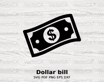 Dollar Bill Clipart SVG PNG, Digital Currency Image, Financial Graphic Design, Printable Money Art for Scrapbooking,Commercial Use,Money SVG