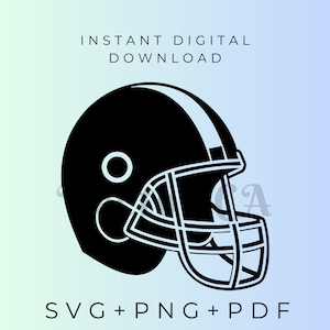 Football Helmet SVG Digital Vector Cutting Files, Playmaker's Choice: Football Helmet SVG Cutting Files , ScanNcut, Cricut-DIY Sports Style