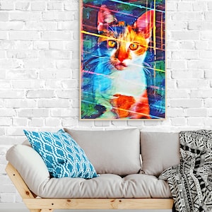 Tabby Cat Poster Print Cat Wall Art For Kids Room Poster For Living Room Girl Gift For Cat Owner Cat Mom Gift For Her Birthday Gift Ideas