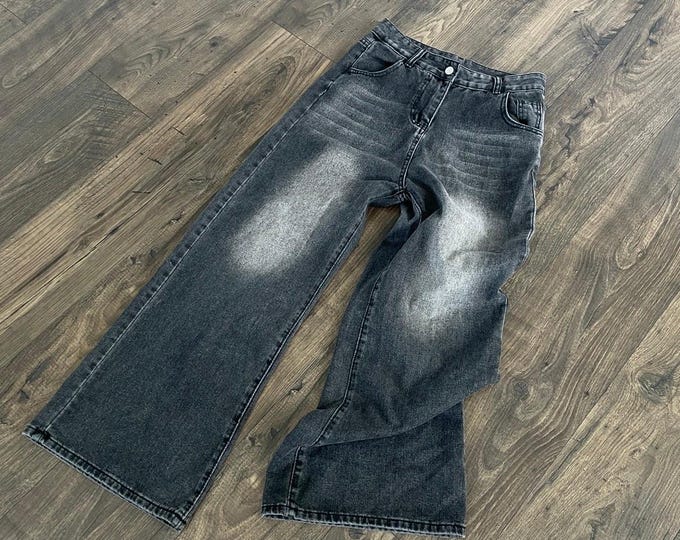 Black Baggy Denim Jeans main image 1