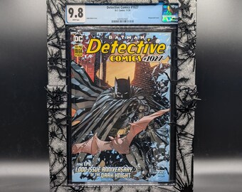 Batman - Detective Comics #1027 Cómic de 9.8 pulgadas con marco personalizado: Cristales rotos y murciélagos