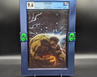 Marco de cómic graduado - Versión de tres tonos: negro, morado y azul. No incluye cómic.