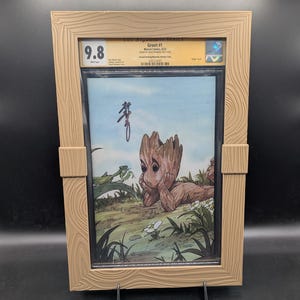 Graded Comic Book Frame - Wood Version-  No comic included
